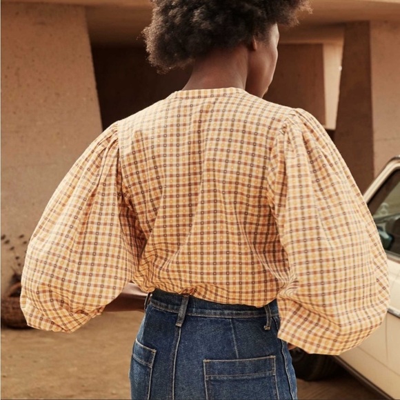 Doen Scarlet Blouse in Plaid - Picture 4 of 10